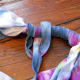 I used a couple of half-hitch knots to secure the top of the wrap