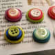 Some of my first ever button stacks ready to be made into magnets.