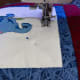 Add an extra quilted line for stability, somewhat in from the first frame.