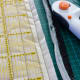Sew three sides, then trim all the layers. I choose to sew all the layers together with a zig-zag at this point, so they don't fray.