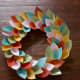 #1 Paper leaves wreath