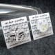 For freebies and party favors, small cards work well. These cards are 2" x 2".