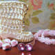 Vintage embellishments for crochet boot. Purple and blue are also beautiful.
