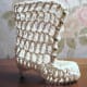 Complete crochet boot. Add decorative buttons to the front of boot.