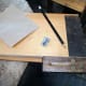 Checking the ends of the wood is square
