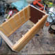 Box assembled with new top and bottom pieces in place