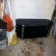 One plate glass unit in place
