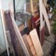 Sorting out some of my wood for storage.