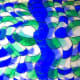 Color the lines in. The vertical lines are blue and green.