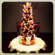 Halloween candy tree craft project.