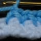 Ch 1 to finish the pineapple stitch. Repeat as required.