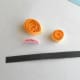 Parts for creating side profile of a butterfly.