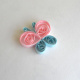 A quilled butterfly.