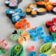 Quilled butterflies and coils