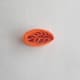 A comb-quilled coil with tiny loops.