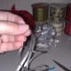 Cut the curling ribbon into equal lengths.