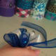 Do the same as the above ribbon with the loop, scrunch and twist for each loop leaving a bit of a long tail of each color.