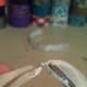 Twist the center of the ribbon