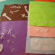 4. Pattern pieces pinned to desired fabrics.