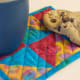 Another version of the same mug rug pattern.