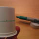 … then turn the K-cup slowly, leaving a perfect circle mark on it!