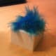 Turquoise feathers make this K-cup hat a knockout!