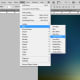 2. Choose Gaussian blur from the filter menu