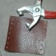 Cut your leather and punch the needed holes. I used 7, but do what makes sense for your project.