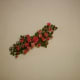 A bunch of roses as wall decor.