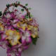 Basket of flowers made of foam.
