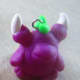 Purple Polymer Clay Dragon Charm