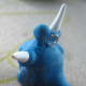 Blue Polymer Clay Mini Dragon Charm