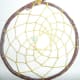 Weaving done. An 11 point weaving with only 1 spider bead and no others. Notice the ring is not quite circular and the weaving gets lopsided because of it. The center hole should still reflect the basic shape of the outer ring though you can adjust t
