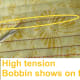 If your thread tension is too high or too tight, parts of your bobbin thread will peek through the top of your project. Lower the tension.