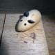 Wooden mouse transferred to the new cheeseboard.