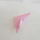 Push in the long side of the triangle (with your fingernail or the edge of a ruler)