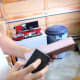 Sand the edges of each piece of the board with a sponge sander.