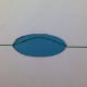 Leaving a thread over the top so that the bead can move up and down easily