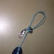 Loop around the clip to make a larger loop to attach to larger things