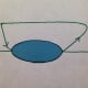Thread through the bead and then loop back around