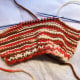 Bind off on the other side for the back.