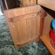 Door panel braced with oak timber.