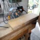 Using the first cut piece as a template to mark and cut the remaining pieces.