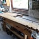The oak timber from which the table top is to be made.