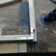Using metal angle brackets to add strenth to the butt joints.