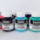 Liquid or soft body acrylic paints are best suited for acrylic pour painting.