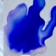 An example of how blending solution spreads out the ink.
