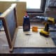 Assembling the sides panels to the back.