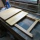 Folding table to be upcycled, and 9mm plywood salvaged from another DIY project.
