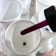 Adding drops of ink